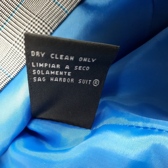 Sag Harbor Padded Shoulders Scoop Neck Suit Jacket size 14 - Picture 4 of 9